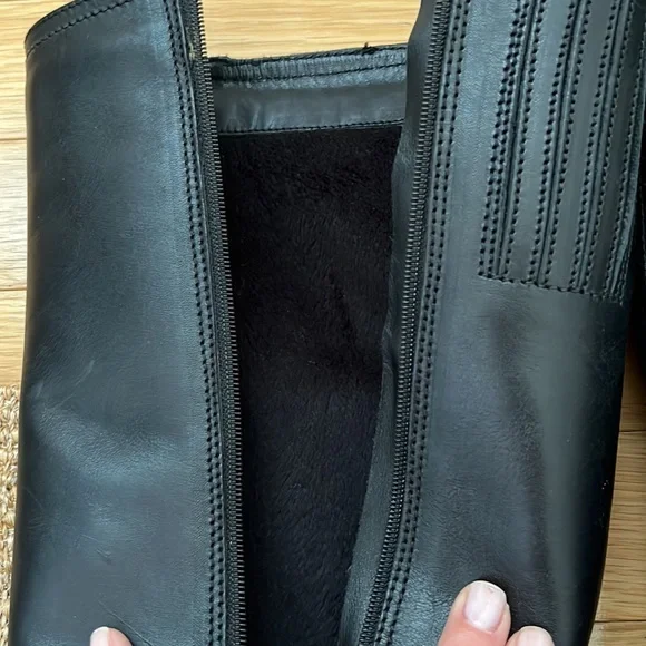 Fabianelli Italian Crafted 100% Leather Knee High Heeled Winter Boots EU 38 - Picture 11 of 12